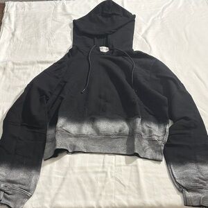 Cotton Citizen Black and Gray Gradient Hoodie